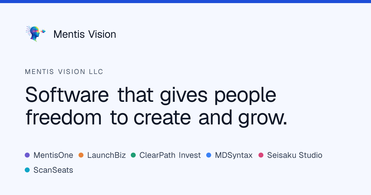 Mentis Vision | Intelligent Business Platform Powered by Proprietary ...